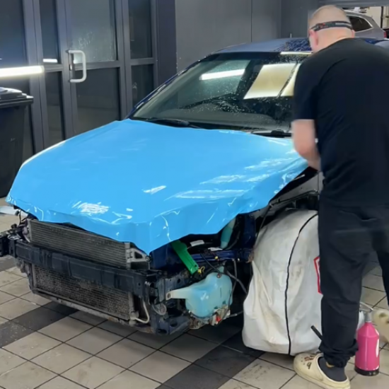 Цветная полиуретановая пленка Sunmax Sky Blue Gloss PPF