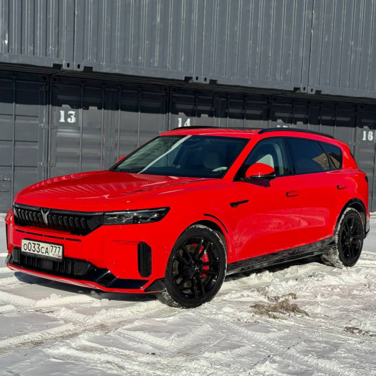 Цветная полиуретановая пленка Sunmax Ferrari Red Gloss PPF