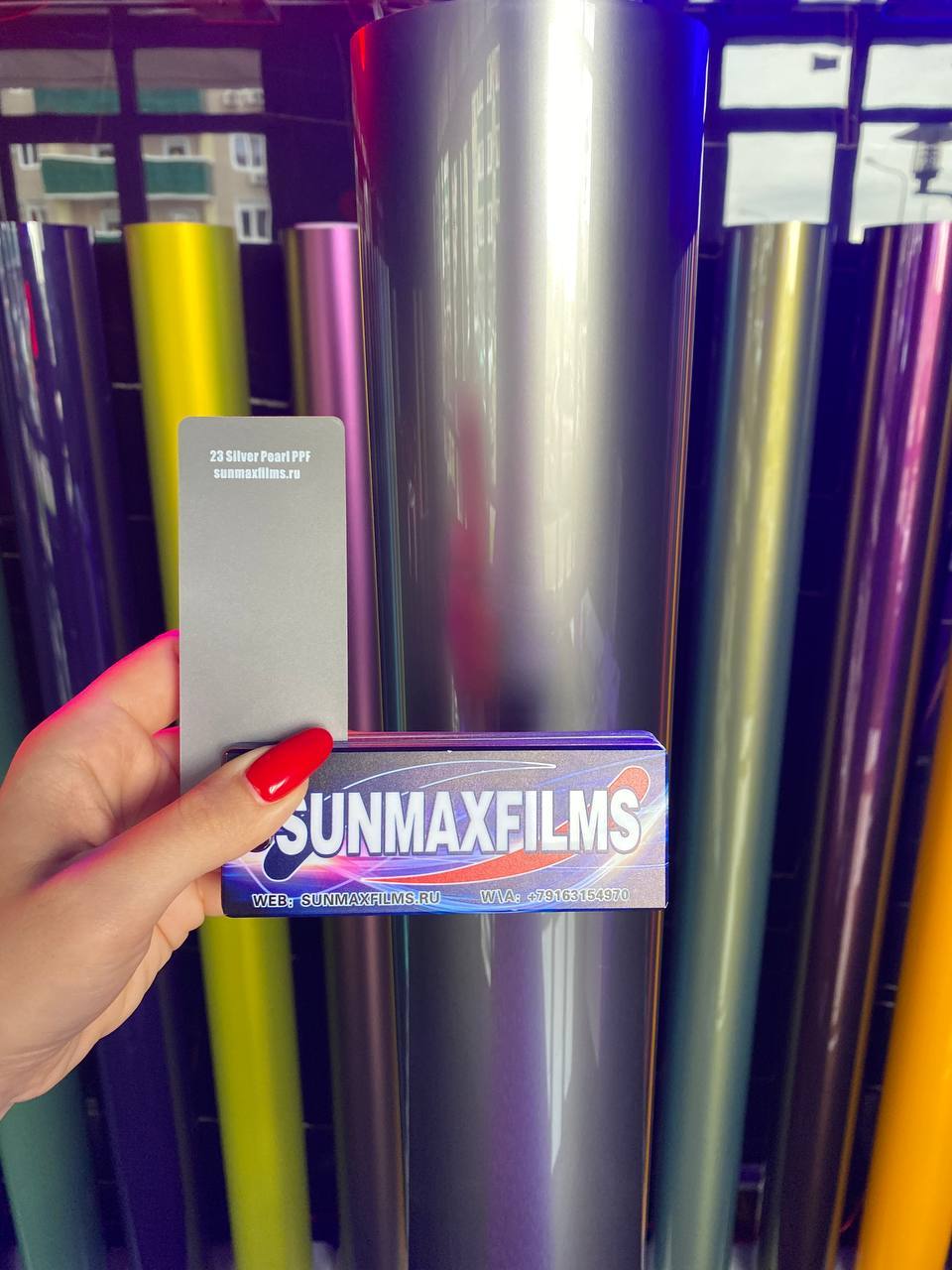 Цветная полиуретановая пленка Sunmax Silver Pearl PPF