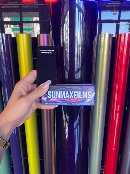 Цветная полиуретановая пленка Sunmax Black Red Pearl PPF